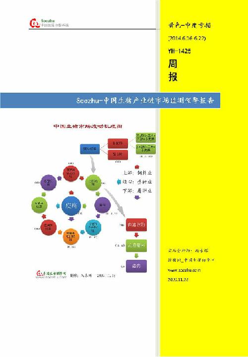 搜豬預(yù)警YH1425周報--中國生豬產(chǎn)業(yè)鏈?zhǔn)袌霰O(jiān)測預(yù)警報告